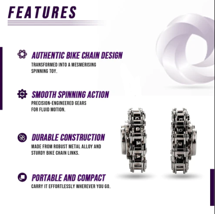 Unlock Serenity: Discover 4 Key Benefits of Eterus Fidget Bike Chains