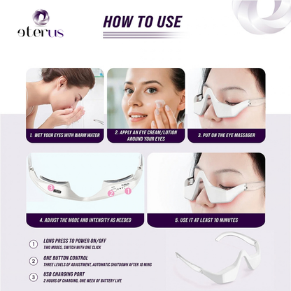 Under-Eye Red Light Therapy Skin Care Massager