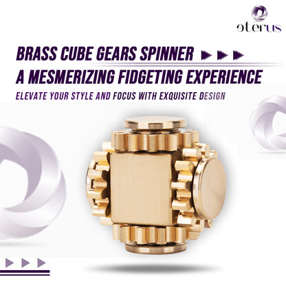 Brass Cube Gears Spinner