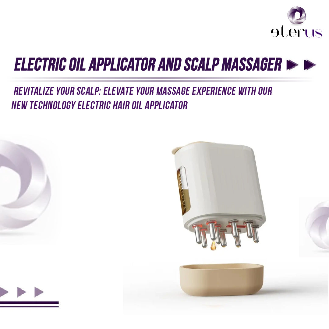Electric Oil Applicator and Vibration Scalp Massager 2 in 1.