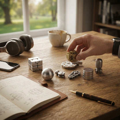 Metal Desk Fidget & Kinetic Toy Collection