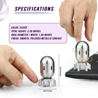 Metal Mini Torpedo Fidget Spinner