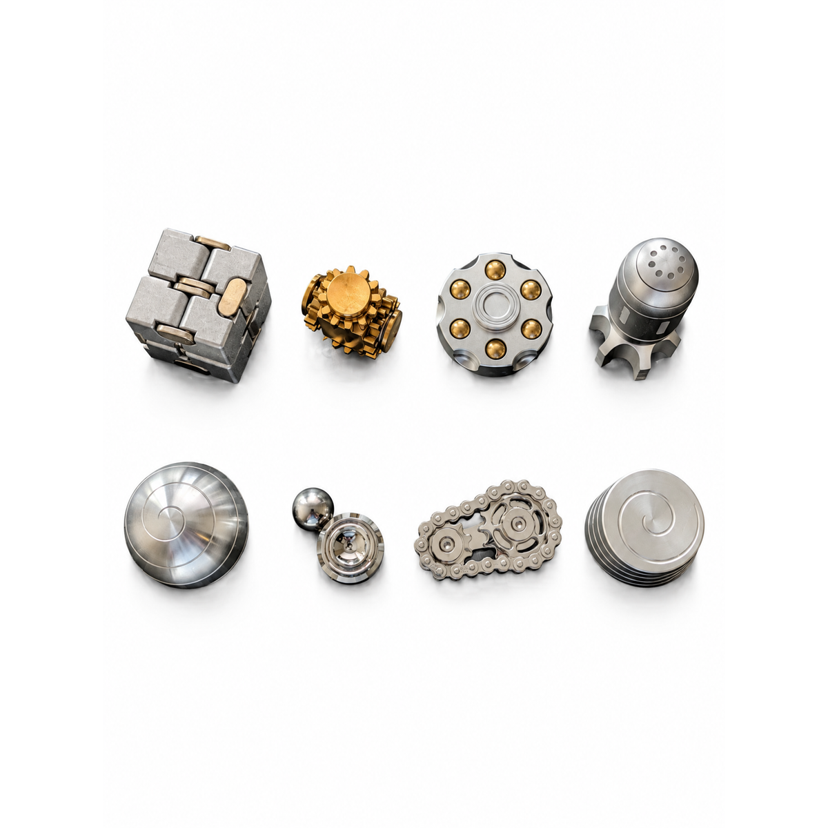 Metal Desk Fidget & Kinetic Toy Collection