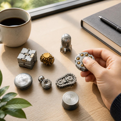 Metal Desk Fidget & Kinetic Toy Collection