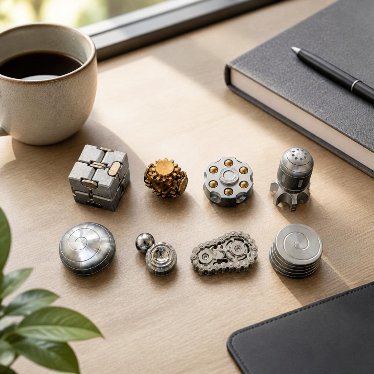 Metal Desk Fidget & Kinetic Toy Collection