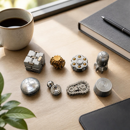 Metal Desk Fidget & Kinetic Toy Collection
